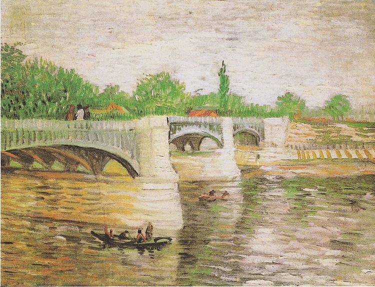 Vincent Van Gogh Die Seine with Pont de la Grande Jatte